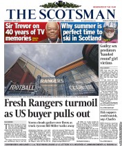 The Scotsman (UK) Newspaper Front Page for 9 May 2012