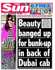 The Sun (UK) Newspaper Front Page for 16 May 2012