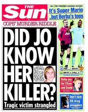 The Sun (UK) Newspaper Front Page for 29 December 2010