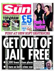 The Sun (UK) Newspaper Front Page for 8 December 2010