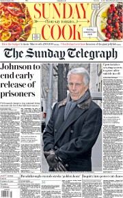 The Sunday Telegraph (UK) Newspaper Front Page for 11 August 2019