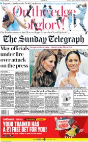 The Sunday Telegraph (UK) Newspaper Front Page for 14 July 2019