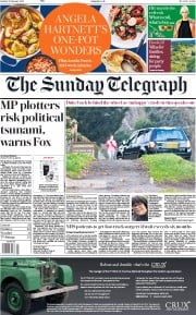 The Sunday Telegraph (UK) Newspaper Front Page for 20 January 2019