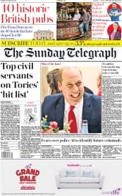 The Sunday Telegraph (UK) Newspaper Front Page for 23 February 2020