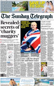 The Sunday Telegraph Newspaper Front Page (UK) for 24 June 2012