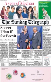 The Sunday Telegraph (UK) Newspaper Front Page for 25 November 2018