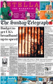 The Sunday Telegraph (UK) Newspaper Front Page for 28 October 2018
