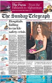 The Sunday Telegraph (UK) Newspaper Front Page for 29 October 2017