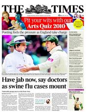 The Times (UK) Newspaper Front Page for 28 December 2010
