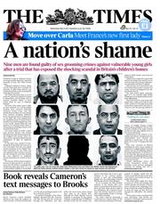 The Times (UK) Newspaper Front Page for 9 May 2012