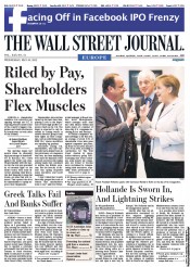  () Newspaper Front Page for 16 May 2012