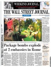  () Newspaper Front Page for 24 December 2010