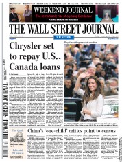  () Newspaper Front Page for 29 April 2011
