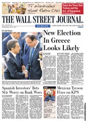  () Newspaper Front Page for 9 May 2012