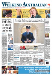 Weekend Australian (Australia) Newspaper Front Page for 10 September 2011