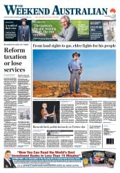 Weekend Australian (Australia) Newspaper Front Page for 1 October 2011