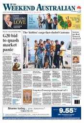Weekend Australian (Australia) Newspaper Front Page for 24 September 2011