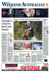 Weekend Australian (Australia) Newspaper Front Page for 26 November 2011