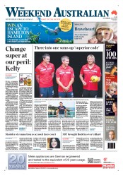 Weekend Australian (Australia) Newspaper Front Page for 29 September 2012